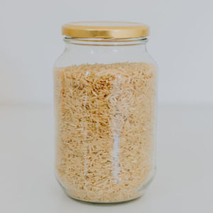 Brown short grain rice